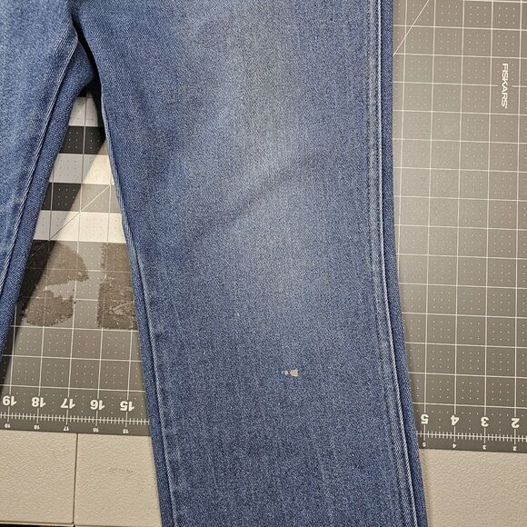 Vintage Lee Riders Jeans Mens 35x28 70s USA Made Straight Leg Work Heritage Read - Picture 2 of 16